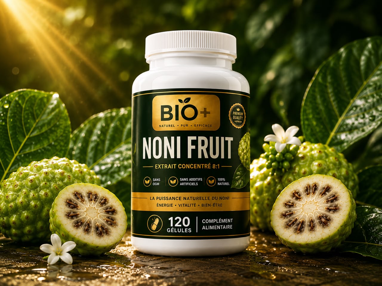 Noni 3000 mg 120 Gélules – Complément Alimentaire Naturel Haute Qualité