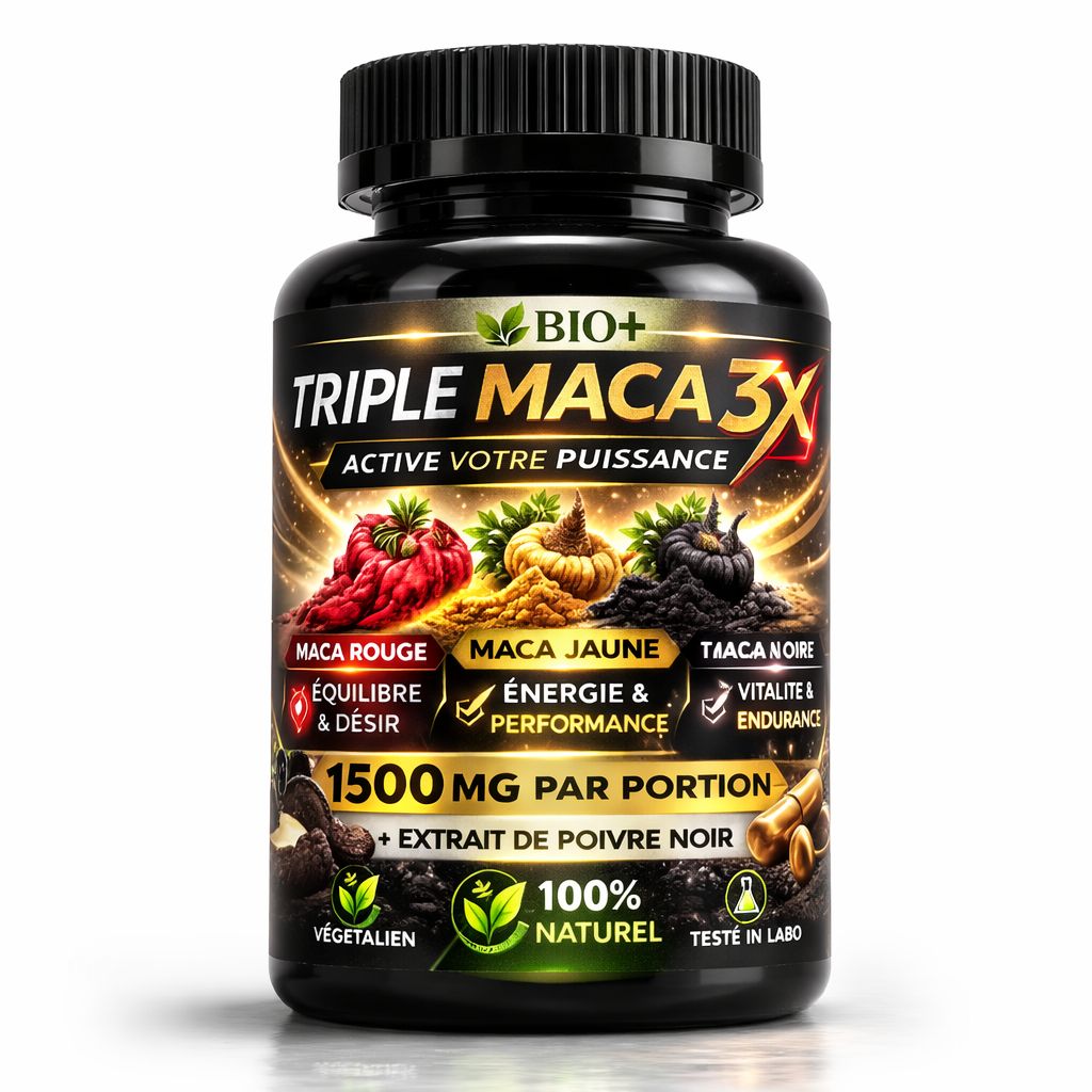 🔥TRIPLE MACA 3X🔥 Énergie, Vitalité & Performance